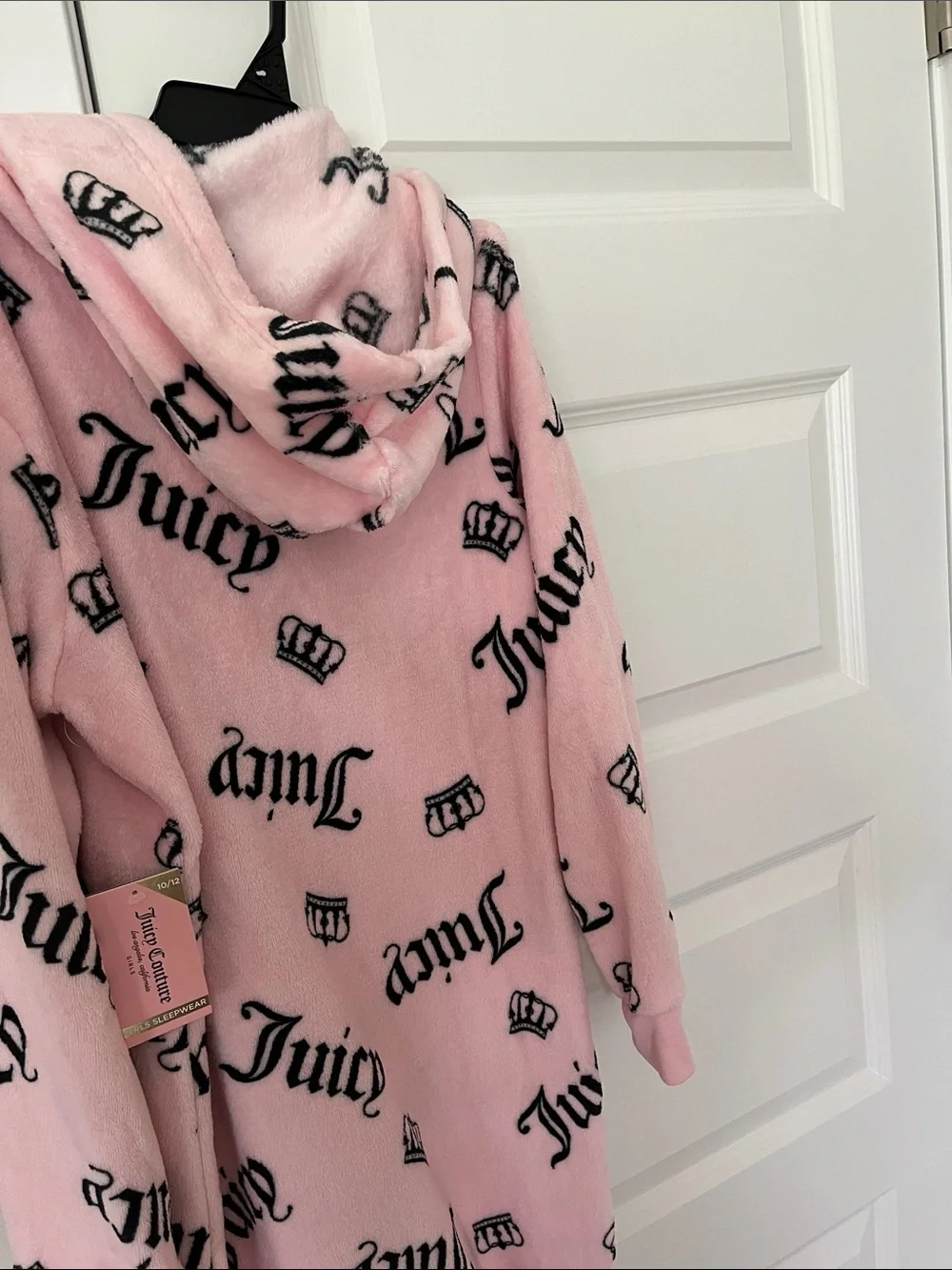 Juicy Couture Pink Plush Logo One-Piece
